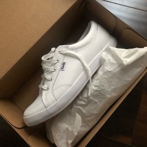 Keds center leather white shoes nwt unworn